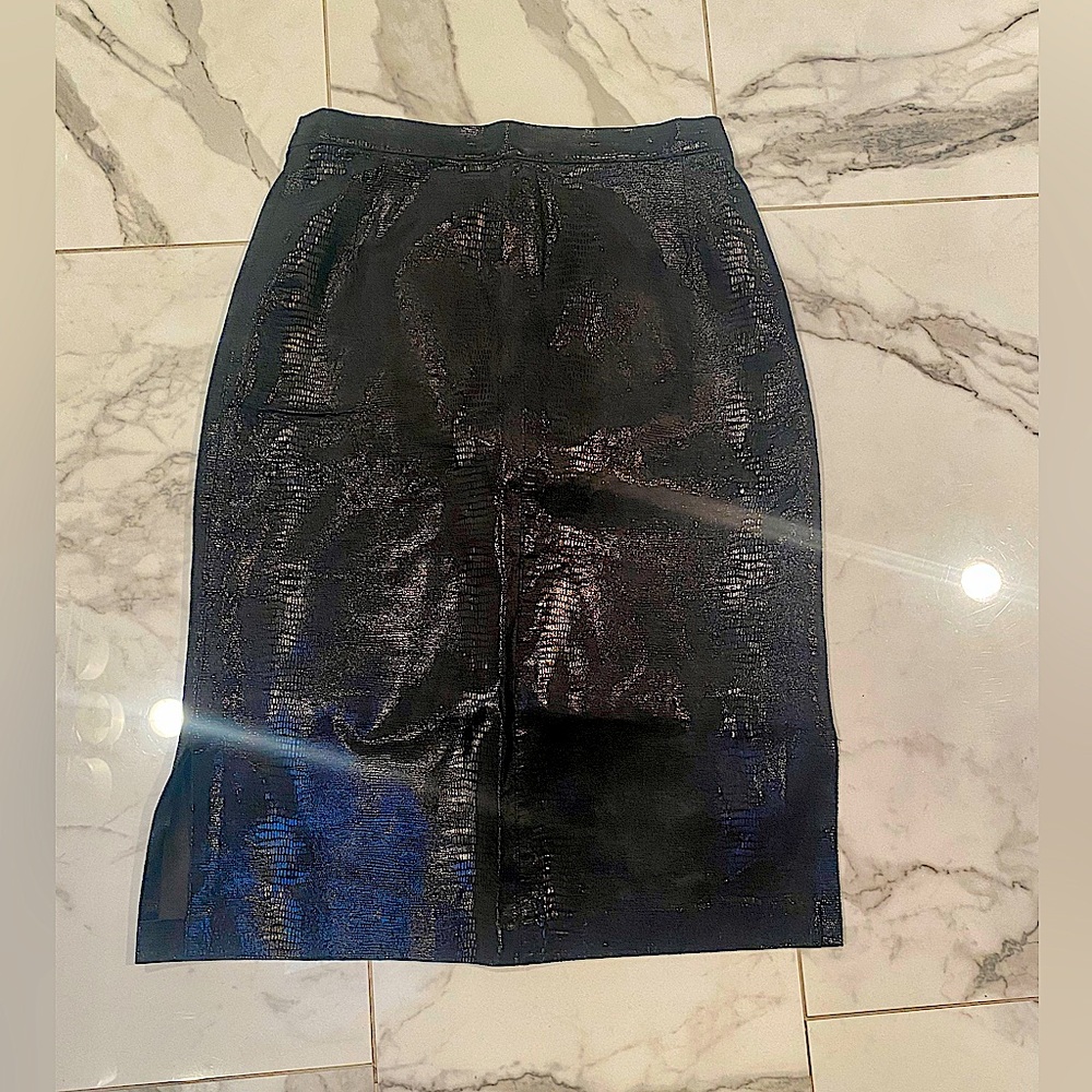 Beautiful Vegan Friendly Python Pencil Skirt In B… - image 4